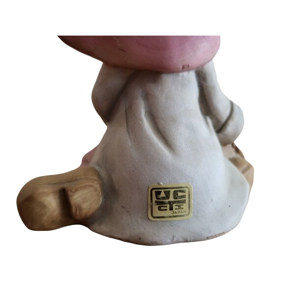 Vintage UCTCI Japan Ceramic Bisque School Girl w/ Book Messenger Bag Planter? - Picture 5 of 8